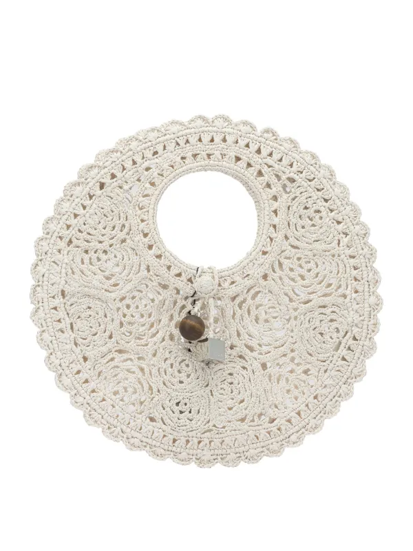 Le Petit Rond Spiaggia Handbags White made by Jacquemus