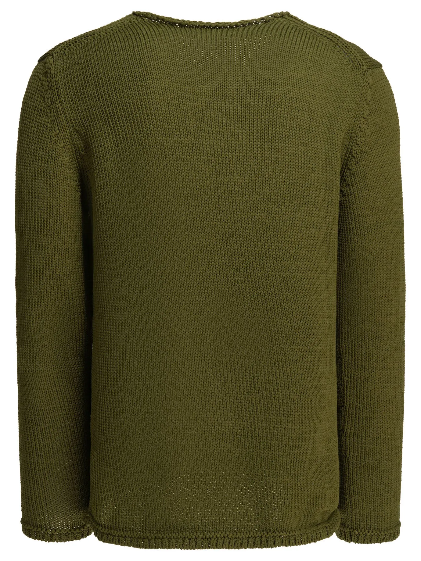 Crew-Neck Sweater With Logo Knitwear Green sold by Wanan Luxury product image thumbnail 2