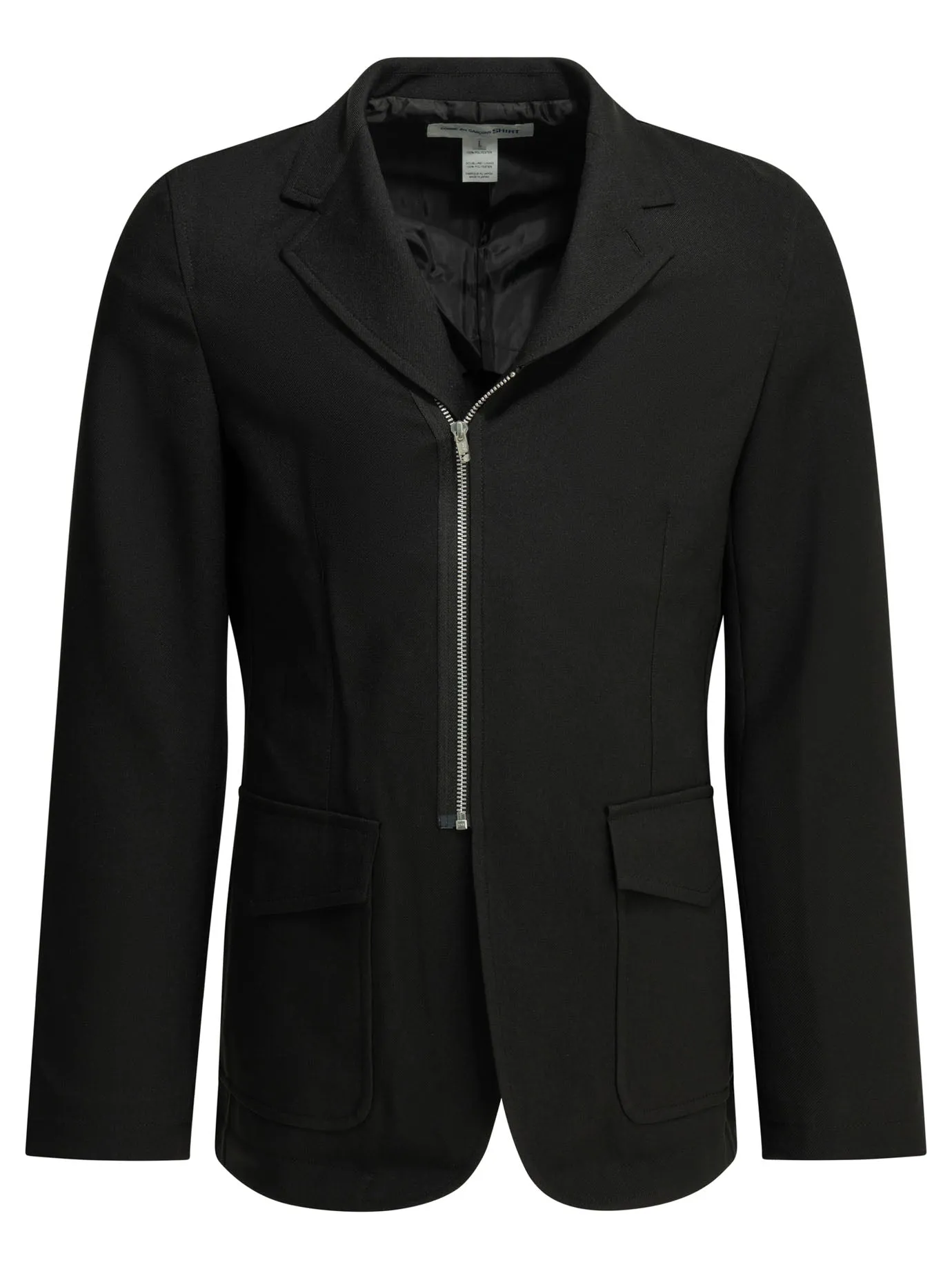 Blazer With Zipper Jackets And Coats Black sold by Wanan Luxury