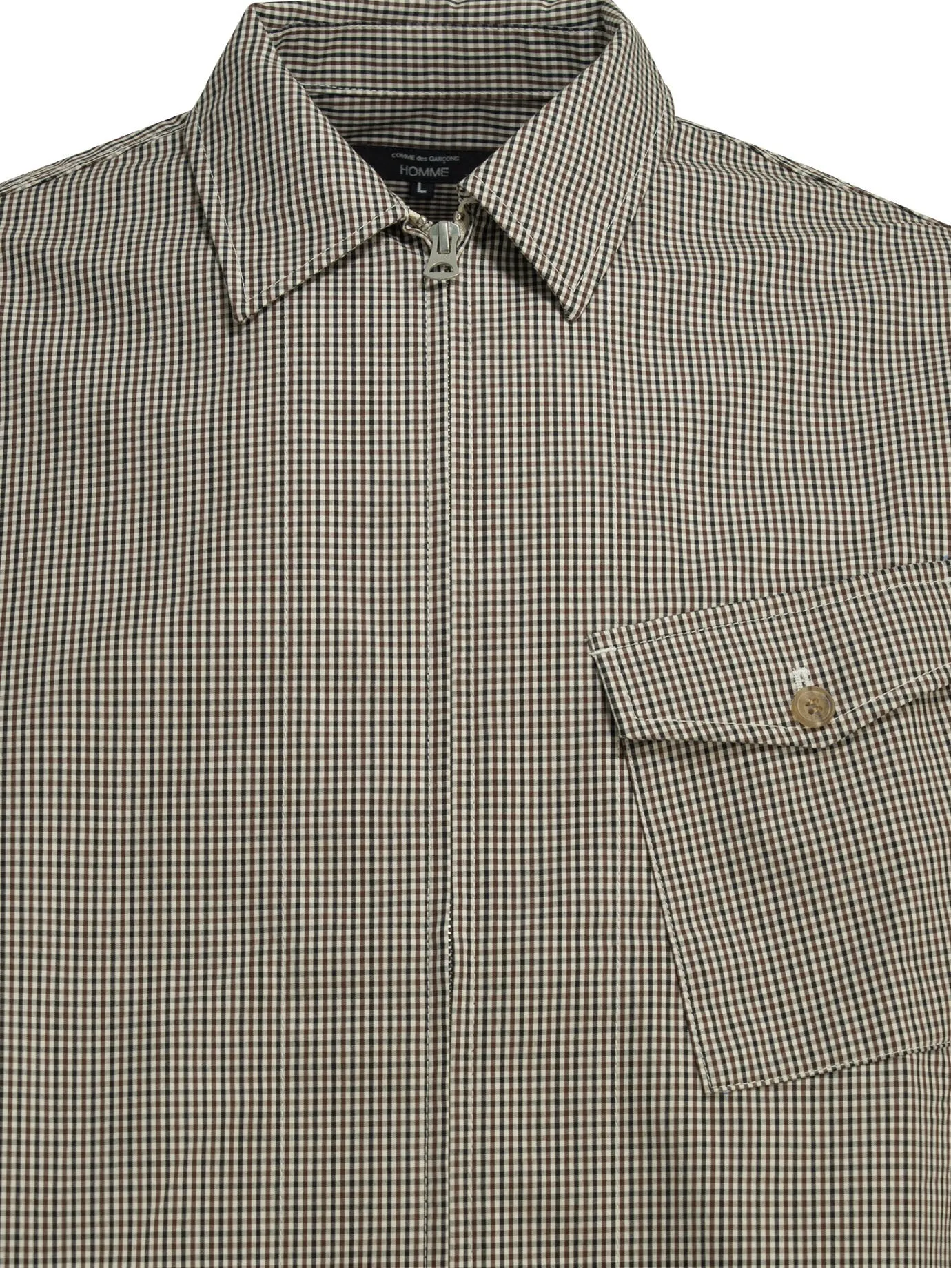 Checkered Overshirt Jacket Jackets And Coats Brown sold by Wanan Luxury product image thumbnail 3
