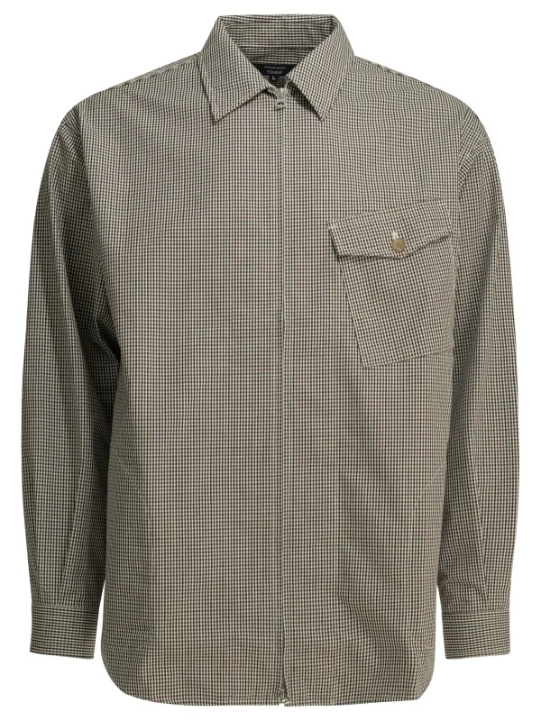 Checkered Overshirt Jacket Jackets And Coats Brown made by Comme des Garcons