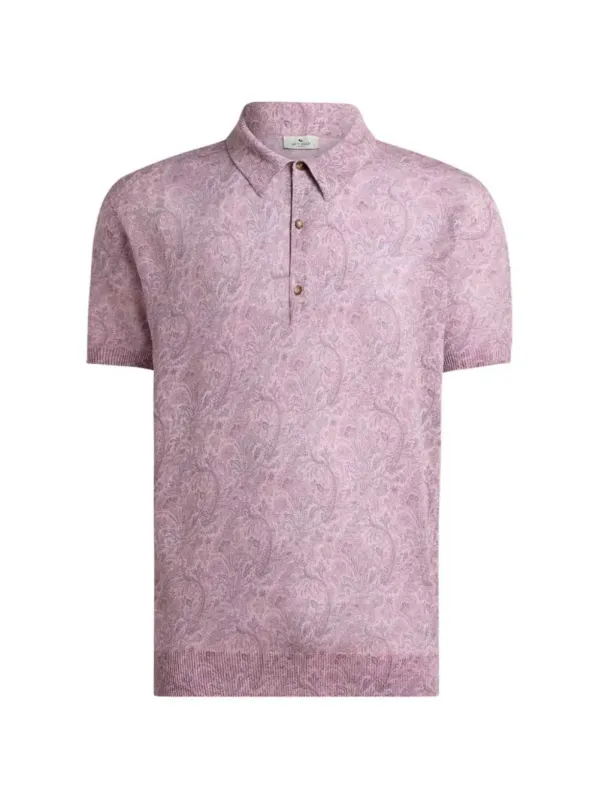 Polo Shirt With Floral Pattern made by Etro