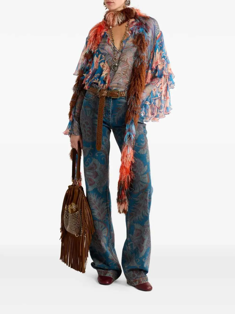 Ruffled Blouse sold by Wanan Luxury product image thumbnail 2