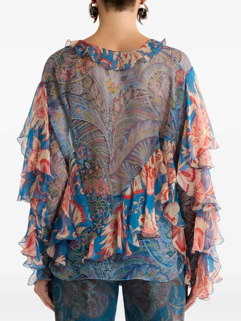 Ruffled Blouse sold by Wanan Luxury product image thumbnail 4