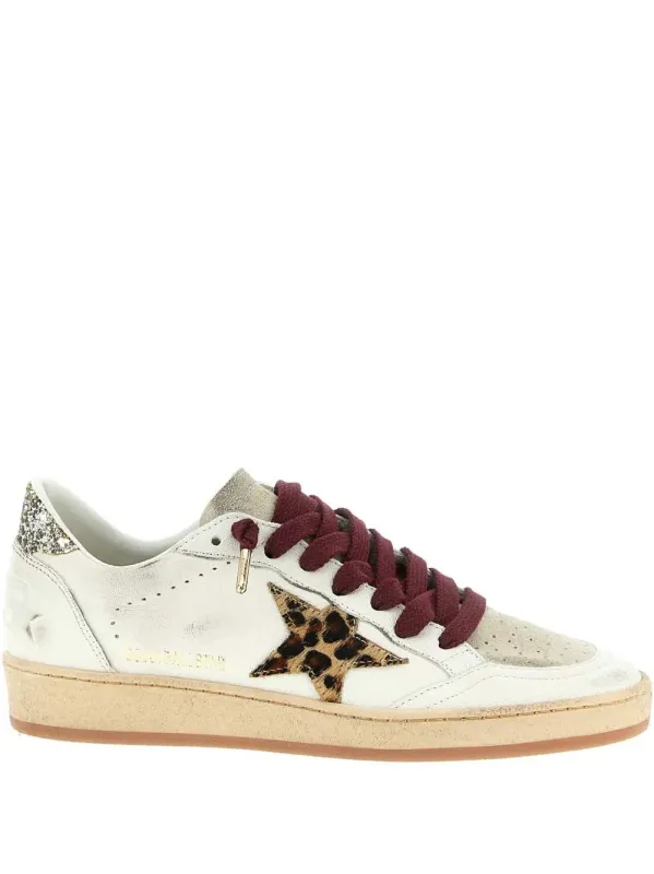 Leather Sneakers With Star Appliqué made by Golden Goose