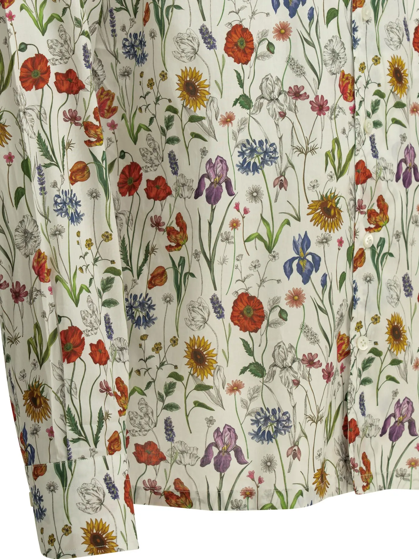 Casual Floral Shirt Shirts White sold by Wanan Luxury product image thumbnail 4