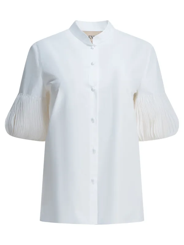 Embroidered Casual Shirt Shirts White made by Valentino Garavani