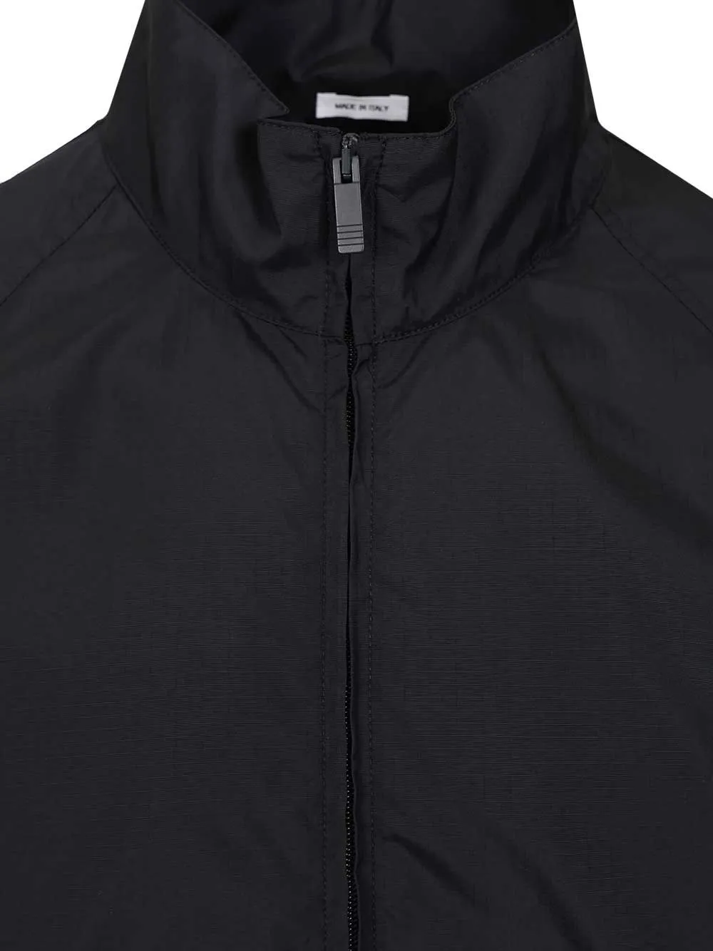 Zip Front Raglan Track Jacket W/ 4 Bar In Shiny Ripstop Jackets Blue sold by Wanan Luxury product image thumbnail 4