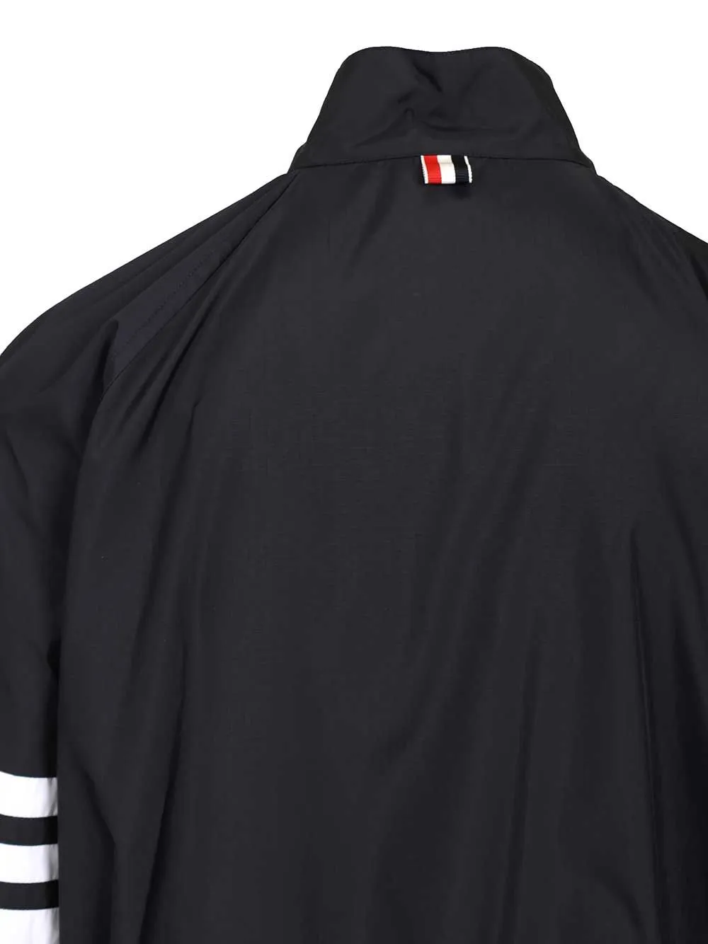 Zip Front Raglan Track Jacket W/ 4 Bar In Shiny Ripstop Jackets Blue sold by Wanan Luxury product image thumbnail 5