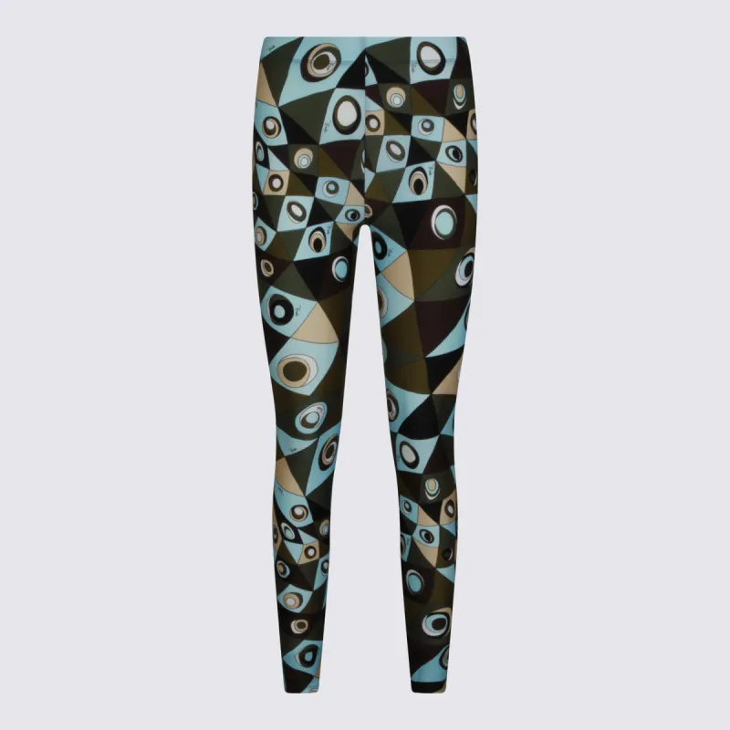 Trousers Khaki Blue made by Emilio Pucci