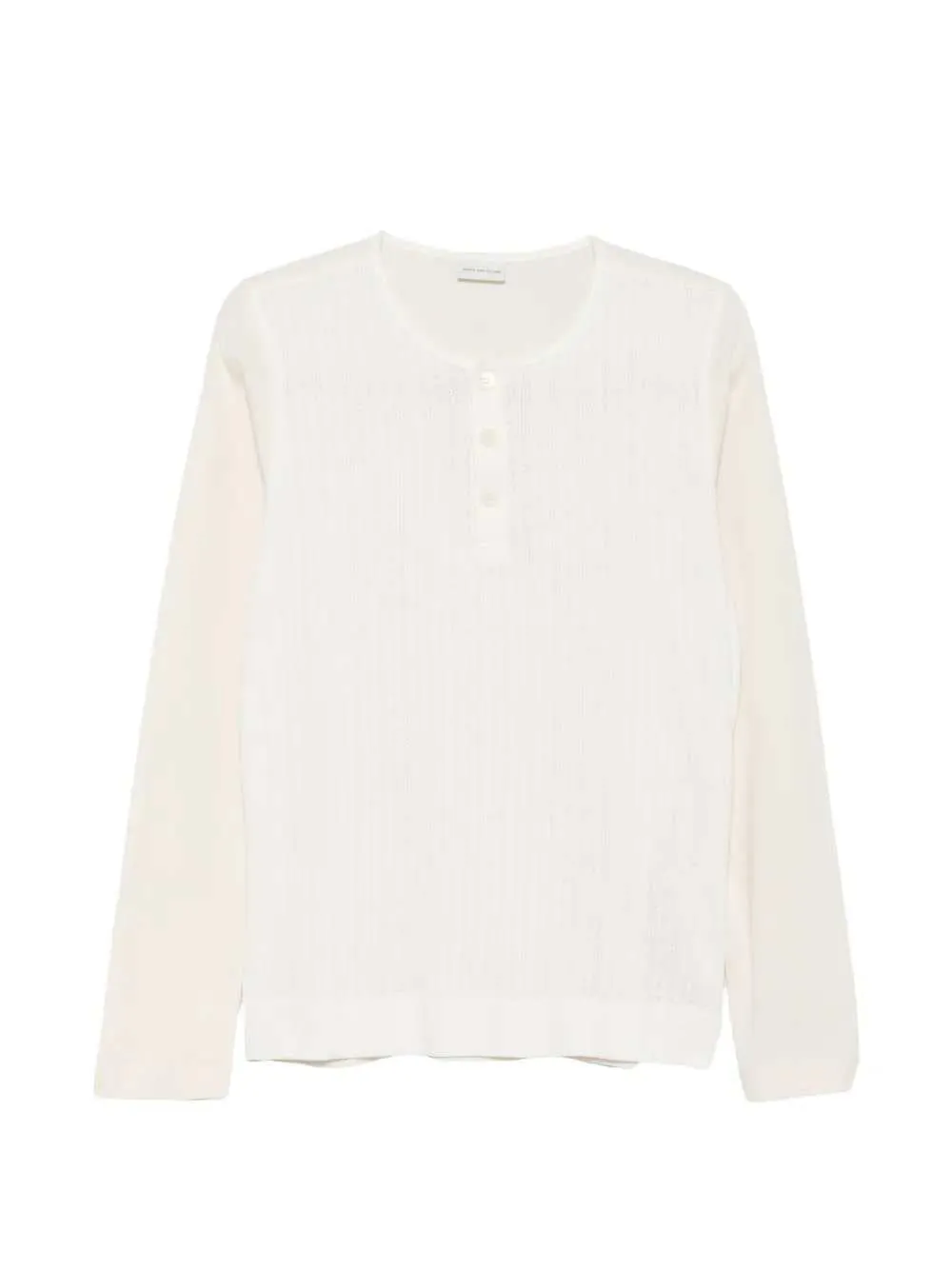 Long-Sleeved Button-Up T-Shirt sold by Wanan Luxury