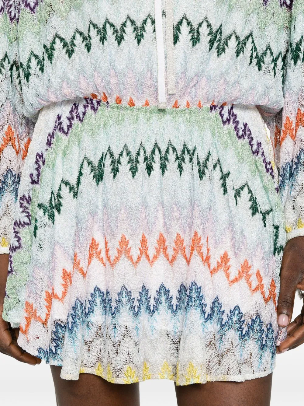 Zig-Zag Mini Dress sold by Wanan Luxury product image thumbnail 4