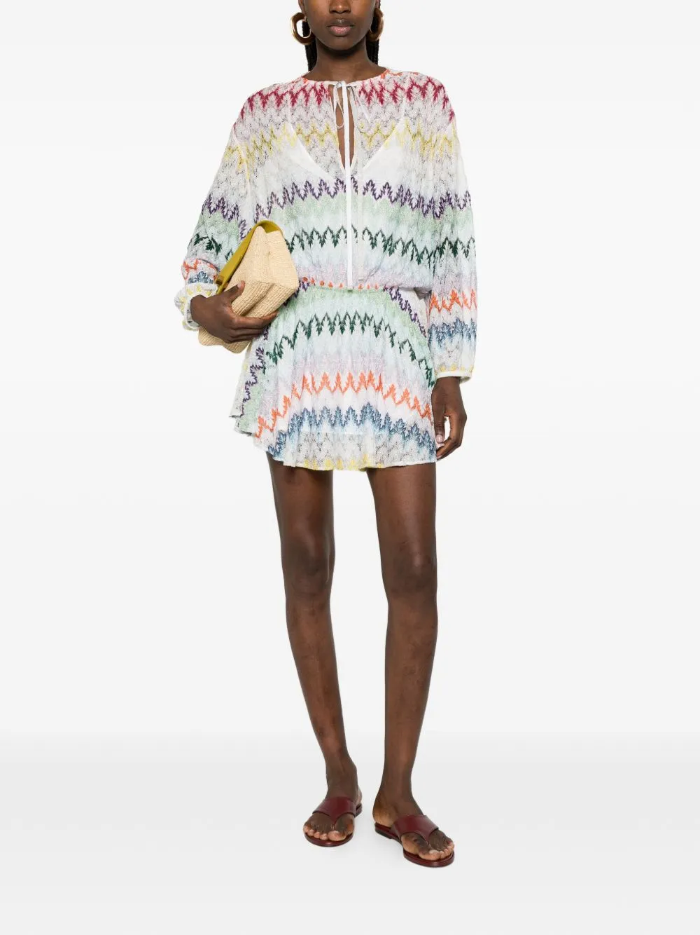 Zig-Zag Mini Dress sold by Wanan Luxury product image thumbnail 5