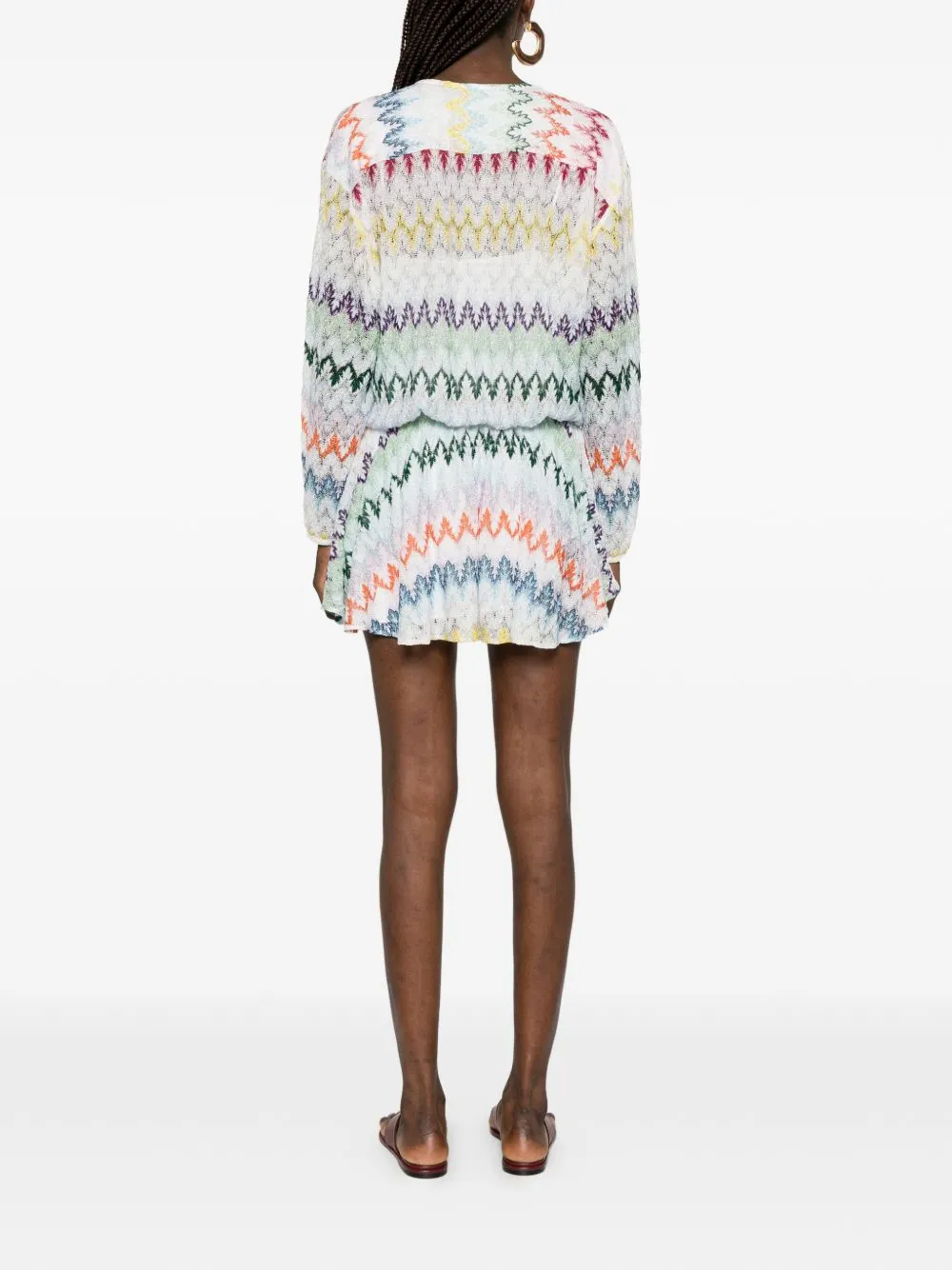 Zig-Zag Mini Dress sold by Wanan Luxury product image thumbnail 2