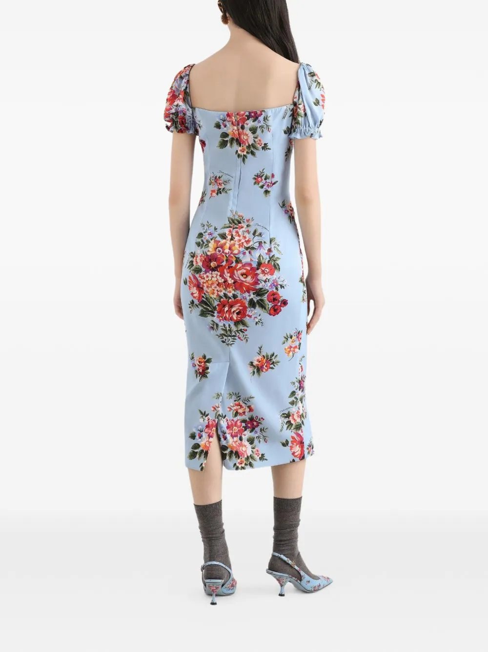 Flower Print Silk Dress sold by Wanan Luxury product image thumbnail 2