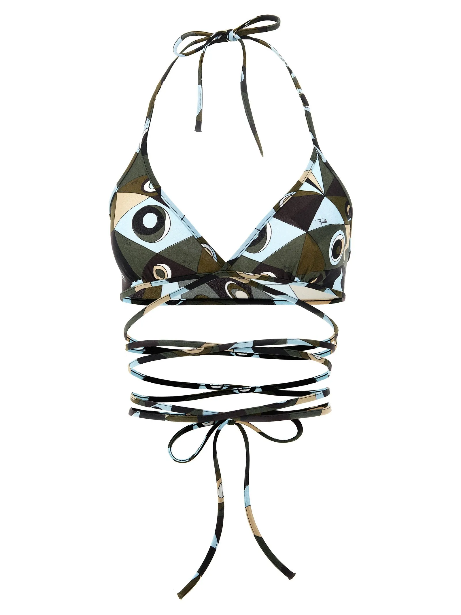 Triangle Bikini Top Beachwear Multicolor sold by Wanan Luxury