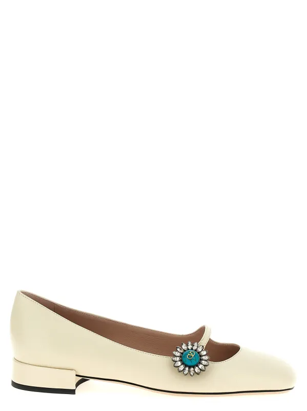Preshoes Flat Shoes White made by Valentino Garavani