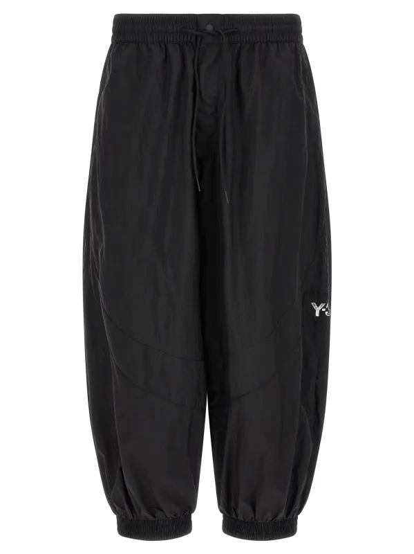 Rough-Edged Joggers Pants Black made by Y-3