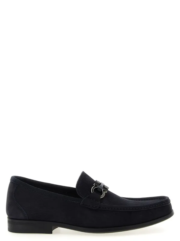 Grandioso Loafers Blue made by Salvatore Ferragamo