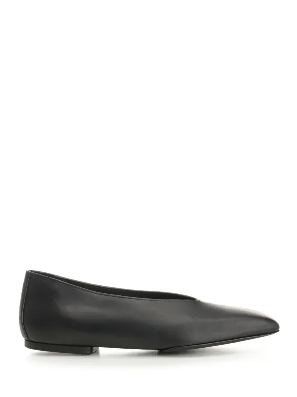Leather Ballerinas Scarpe Basse Black made by Rick Owens