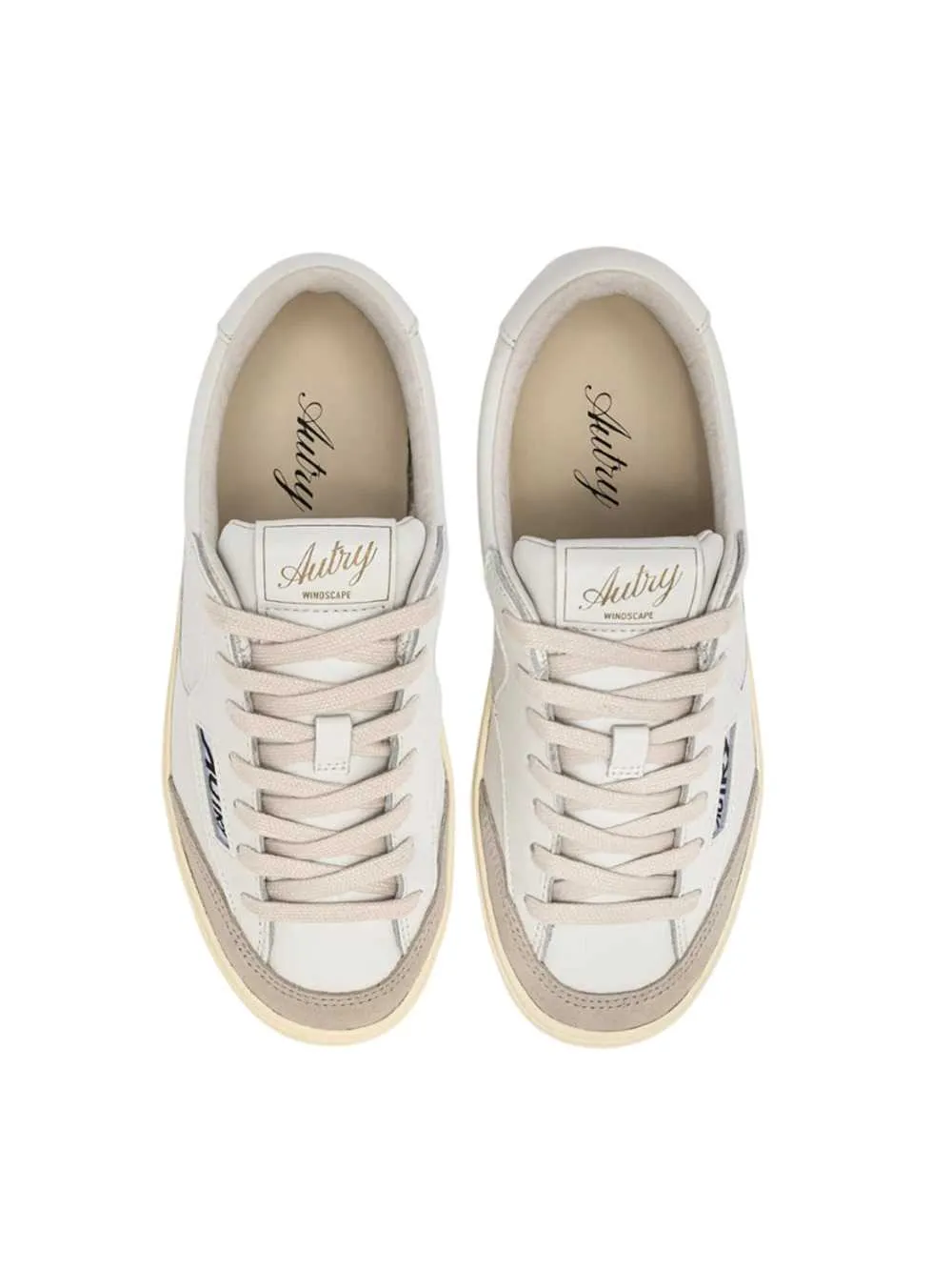 Windscape Low White Leather Sneakers sold by Wanan Luxury product image thumbnail 4