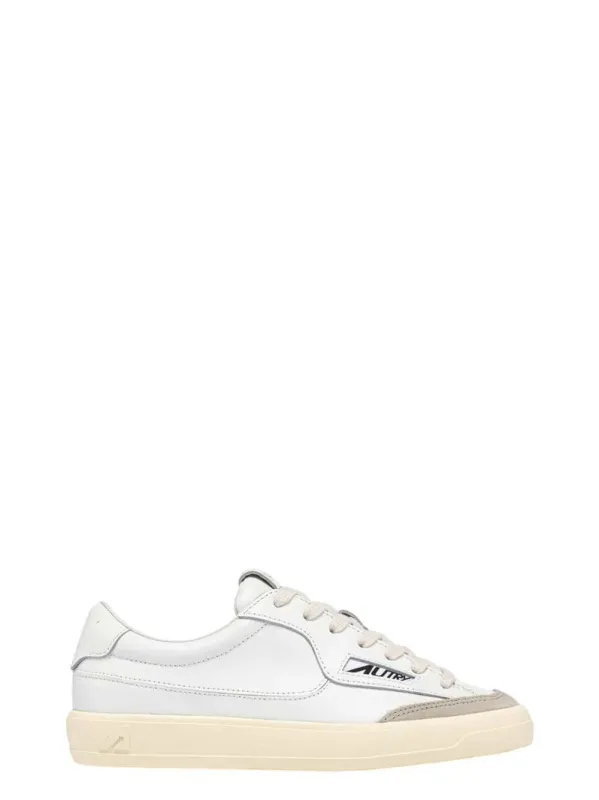 Windscape Low White Leather Sneakers made by Autry