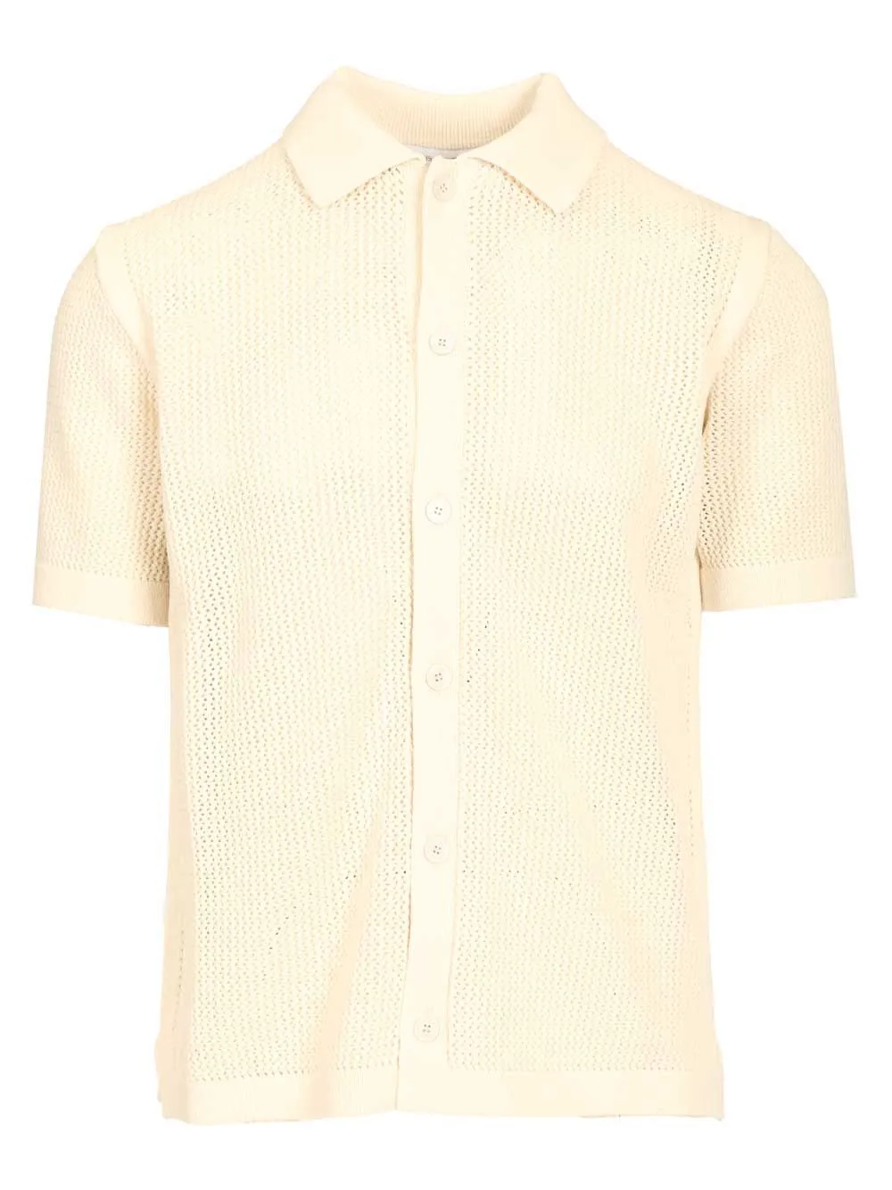 Short-Sleeved Cardigan Knitwear White sold by Wanan Luxury
