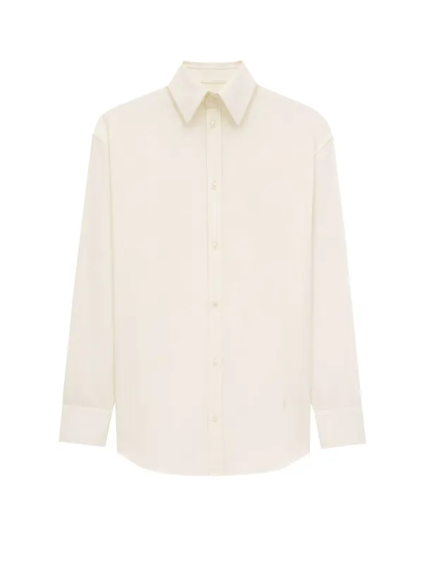 Certified Cotton Shirt With Monogram Embroidery made by Yves Saint Laurent