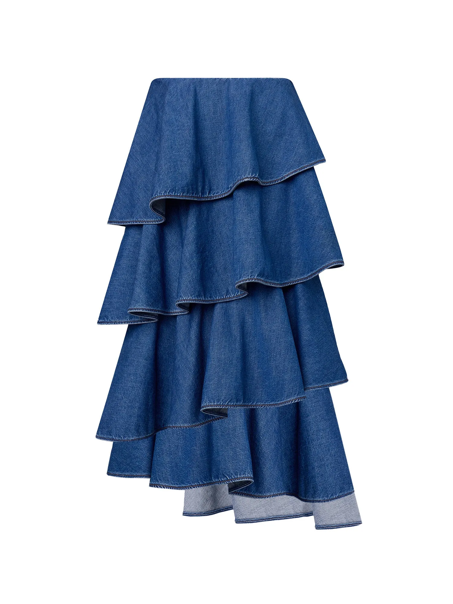 Spiral Denim Skirt sold by Wanan Luxury product image thumbnail 2