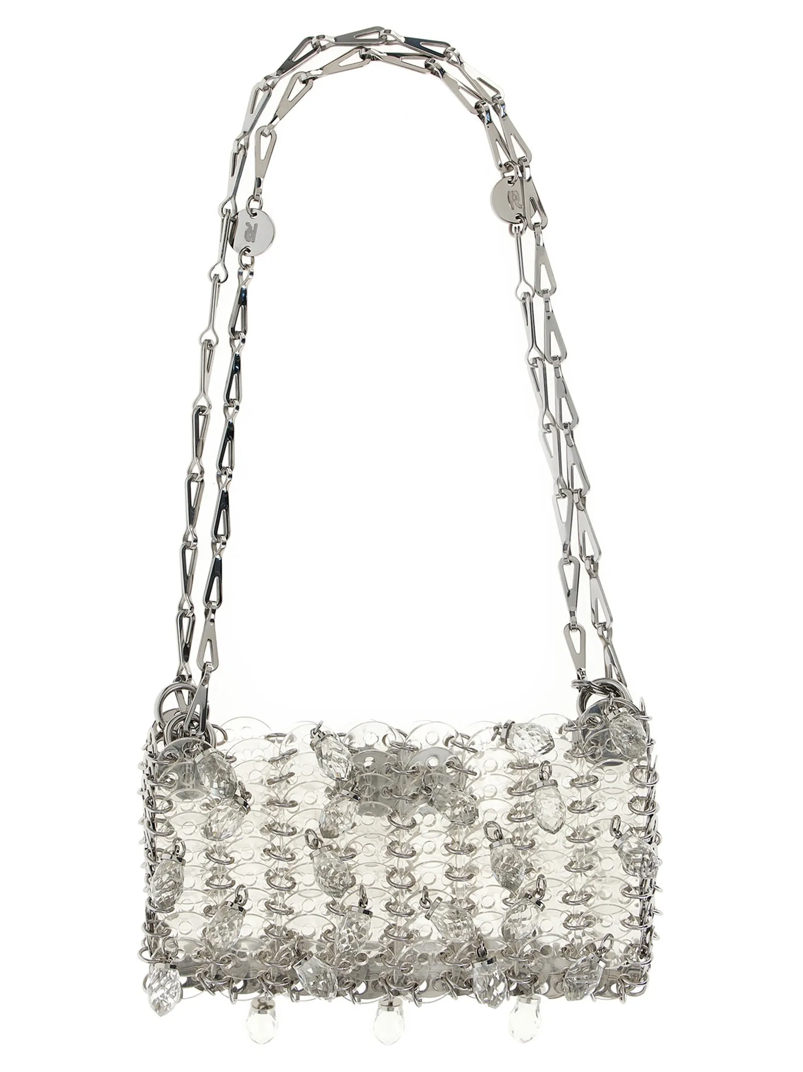 1969 Nano Crystal Resin Shoulder Bags Silver sold by Wanan Luxury