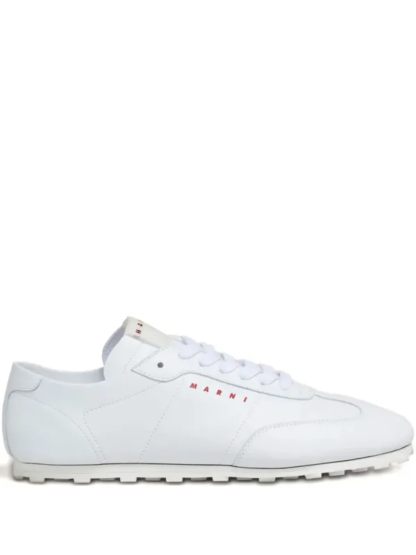 Leather Lace-Up Sneakers made by Marni
