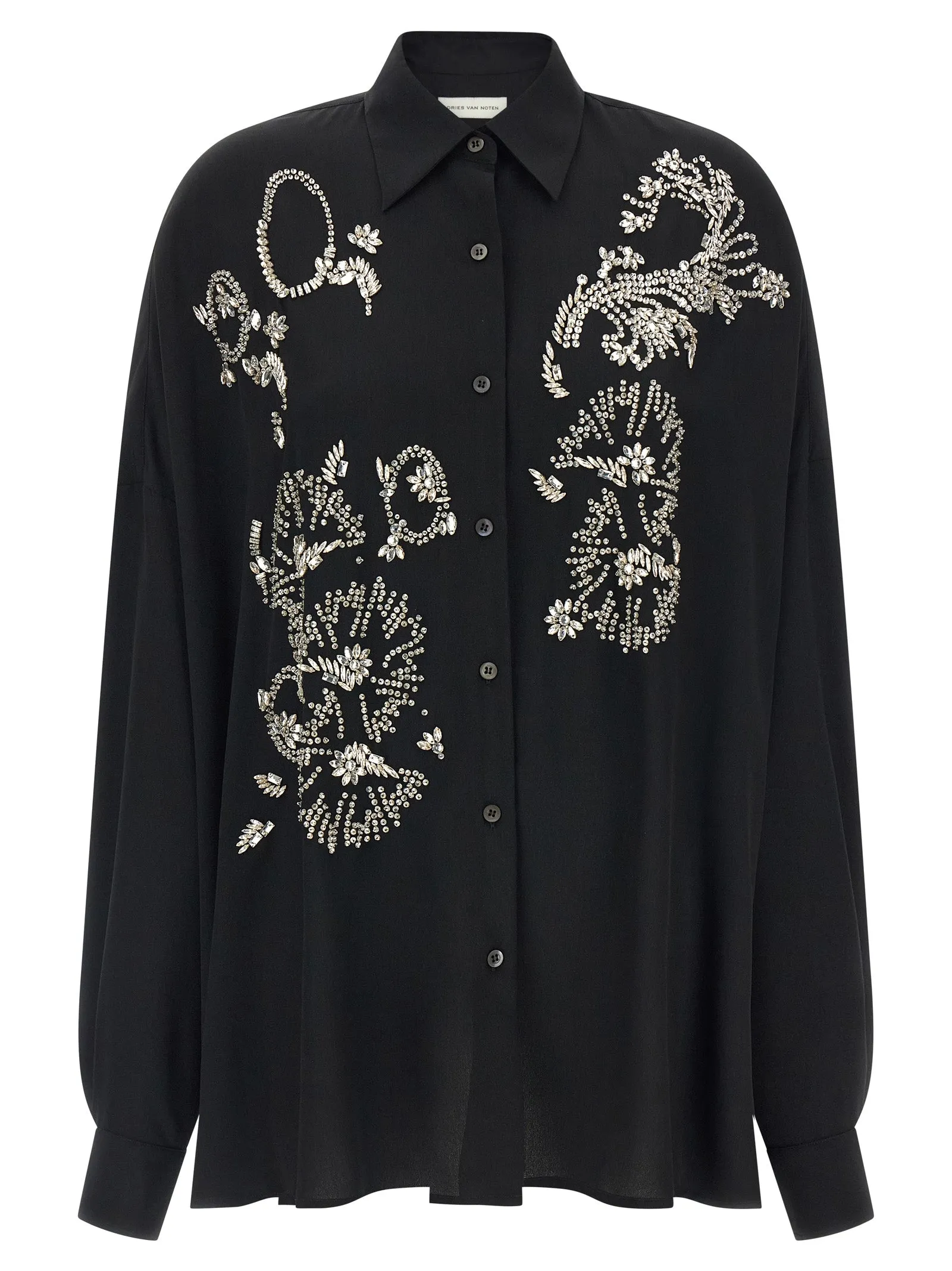 Casia Shirt And Blouse Black sold by Wanan Luxury