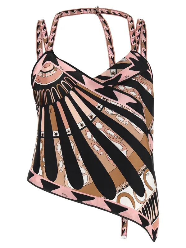 Soleil Tops Pink made by Emilio Pucci