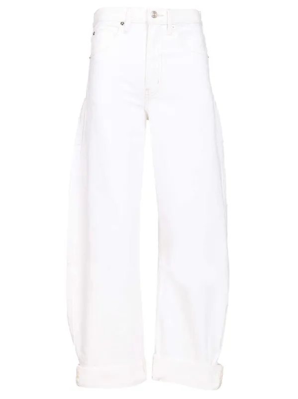 The Bubble Jean Jeans White made by Frame Denim