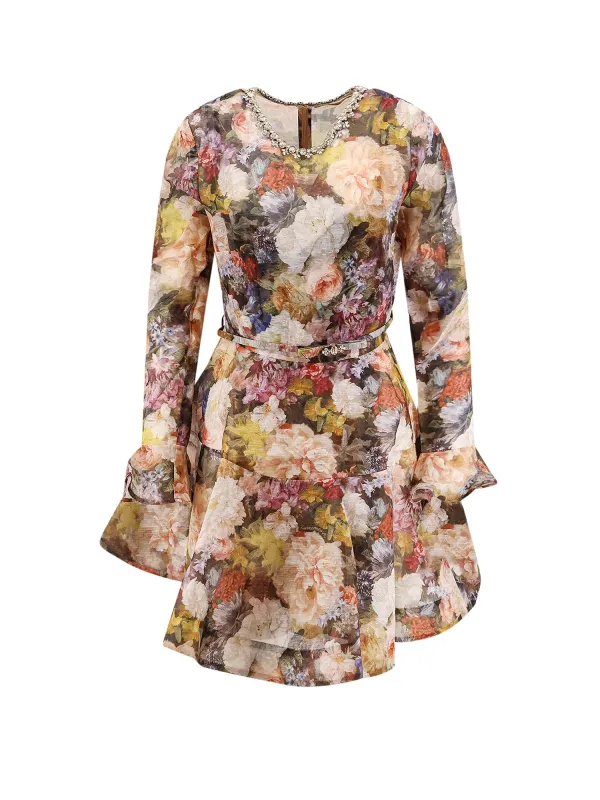 Alchemy Linen And Silk Dress made by Zimmermann