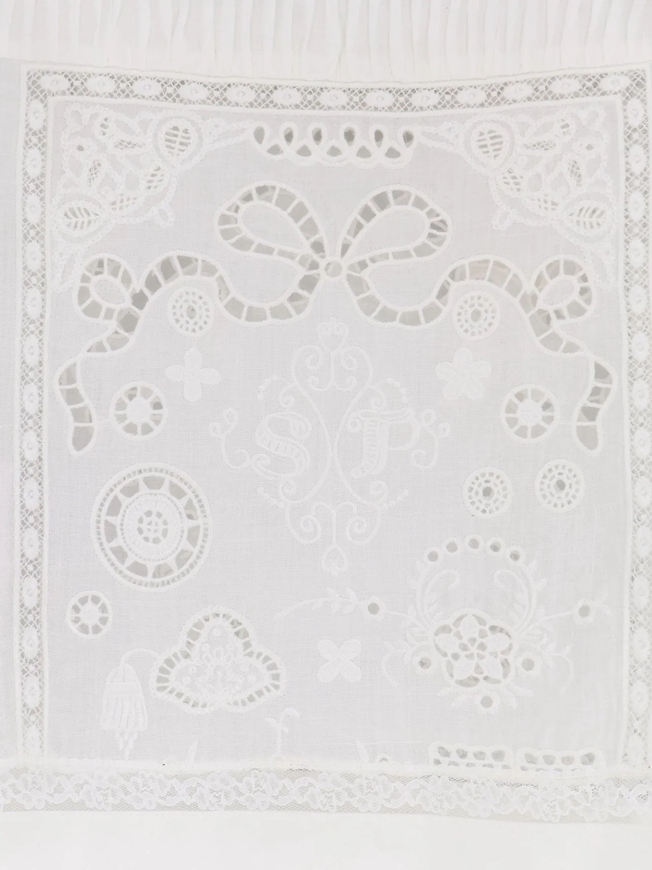 Ramie Top With Lace Inserts sold by Wanan Luxury product image thumbnail 3