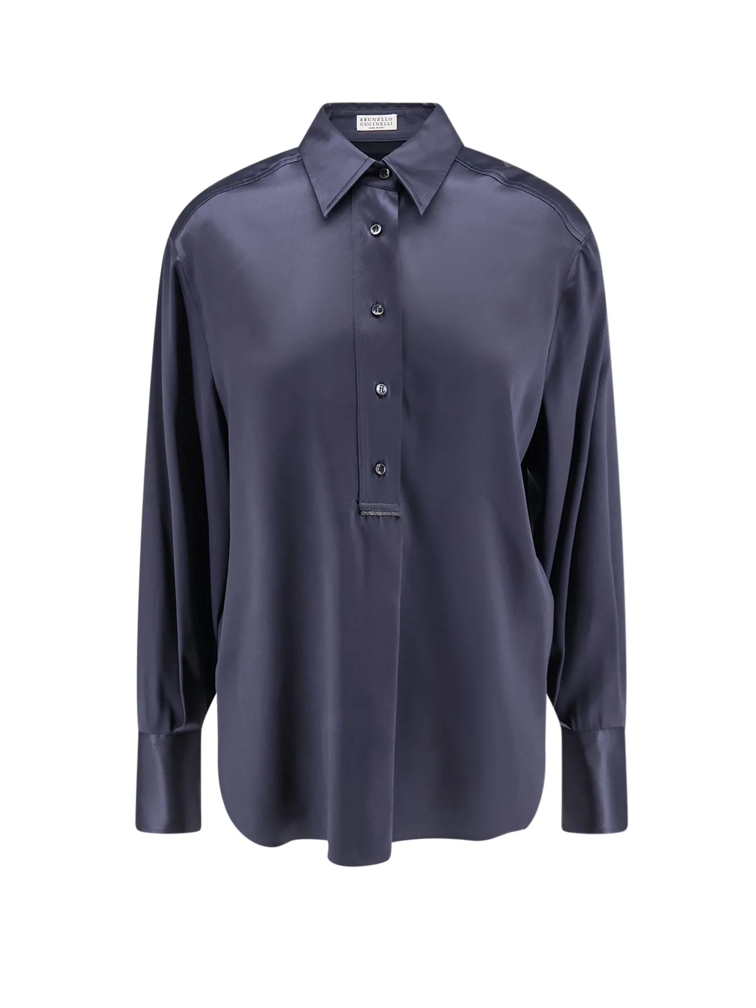 Silk Shirt With Monili Detail sold by Wanan Luxury