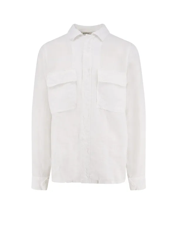Ri-Capa Linen Shirt made by Aspesi