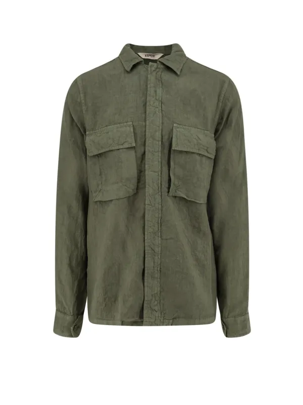 Ri-Capa Linen Shirt made by Aspesi