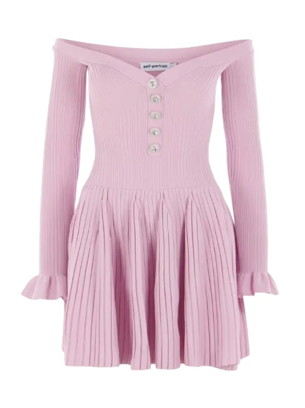 Ribbed Mini Dress made by Self-Portrait