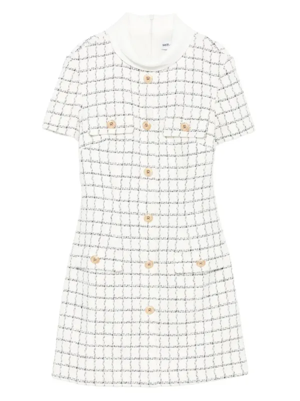 Short Checked Dress made by Self-Portrait