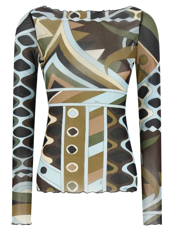 Vivara T-Shirt Green made by Emilio Pucci