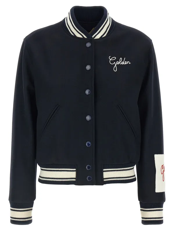 Dirce Puffer Jackets Blue made by Golden Goose