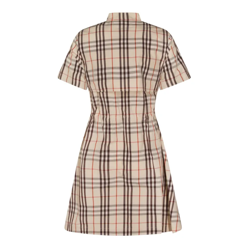 Dresses Almond Beige Ip Check made by Burberry