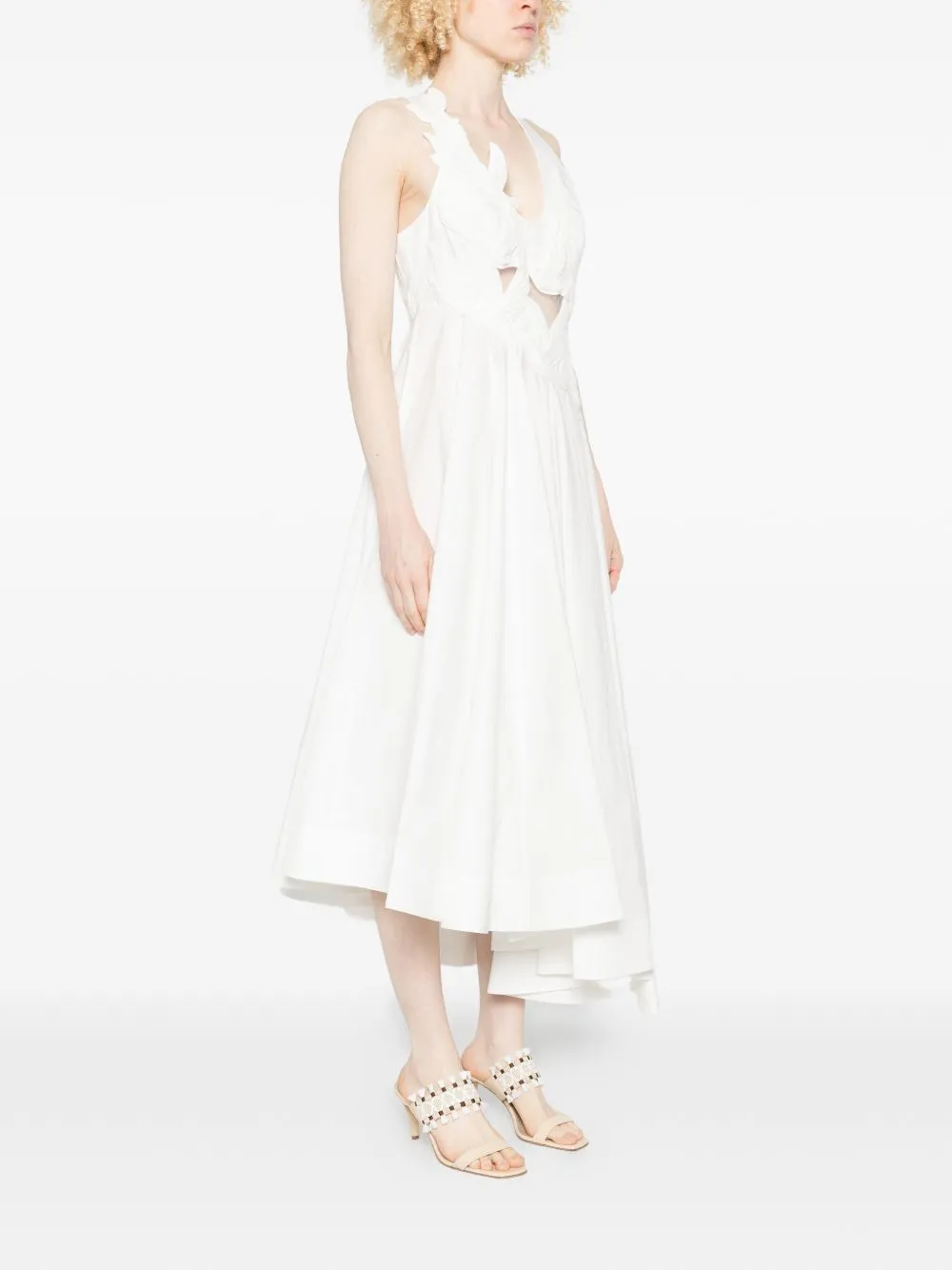 Luna Cotton Midi Dress sold by Wanan Luxury product image thumbnail 2