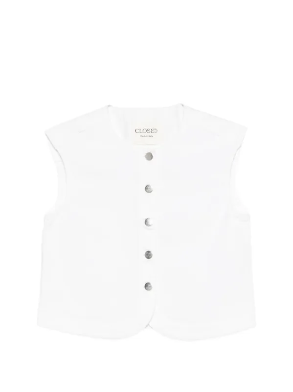 Denim Cotton Vest made by Closed