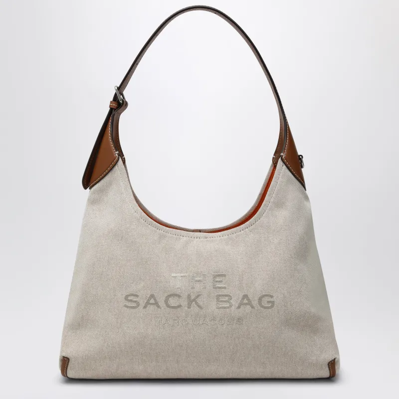Sack Bag Bucket Bag In Canvas And Leather Beige/Argan made by Marc Jacobs