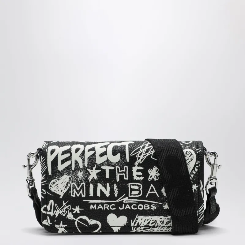 Mini Shoulder Bag Black With Punk Lettering made by Marc Jacobs