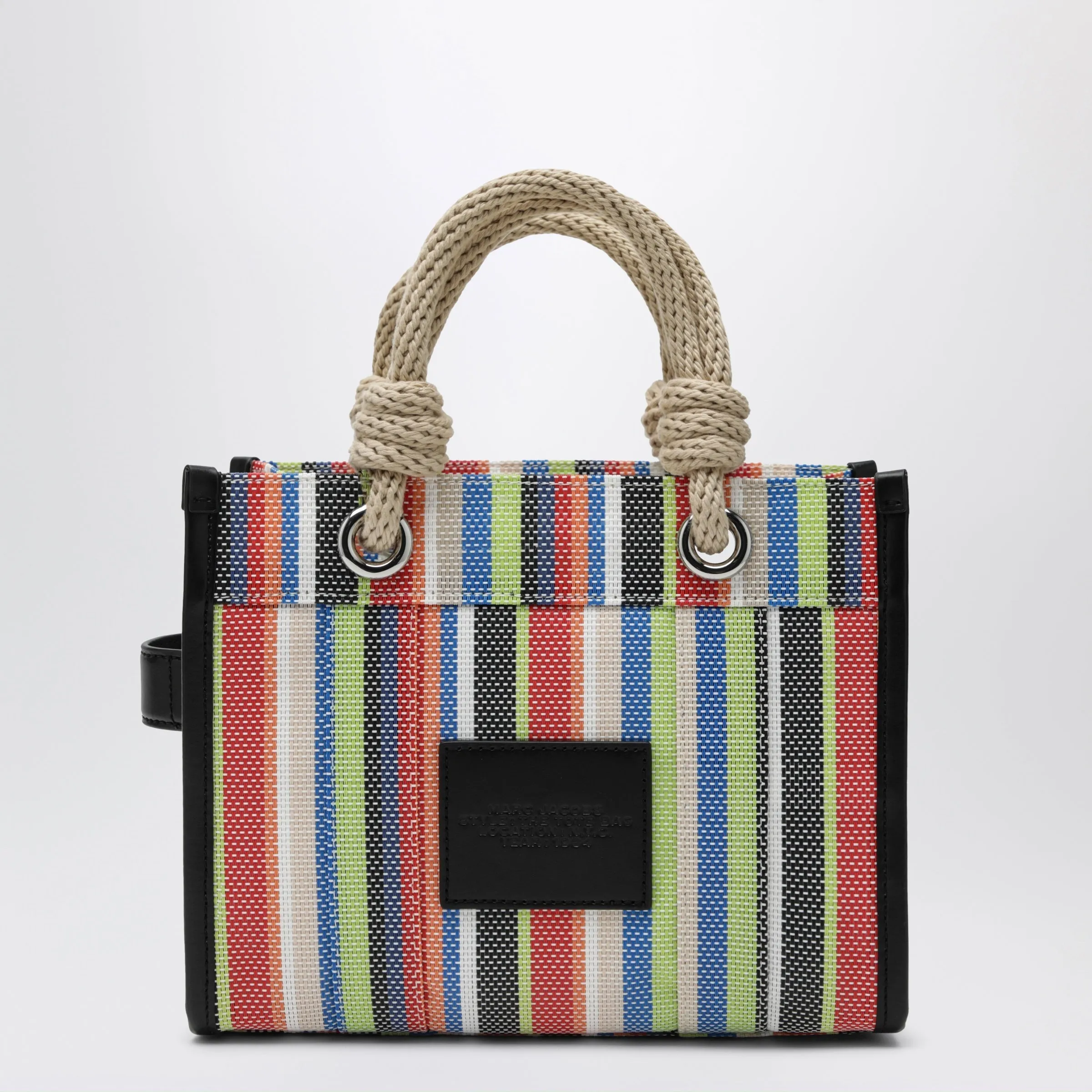 Small Rainbow-Striped Mesh Tote Bag sold by Wanan Luxury product image thumbnail 2