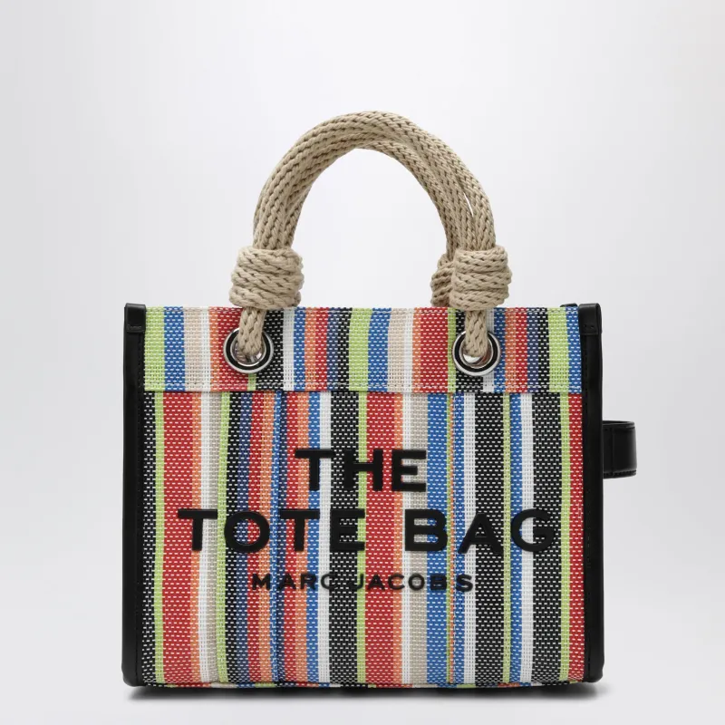 Small Rainbow-Striped Mesh Tote Bag made by Marc Jacobs